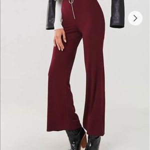 Forever21 Flare Leg Crop Pants